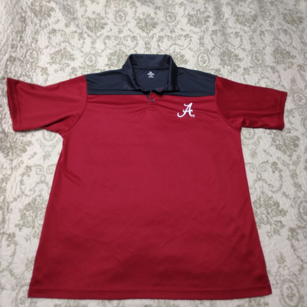 Knights Apparel University of Alabama Crimson Tide Golf Polo Shirt Sz XL.